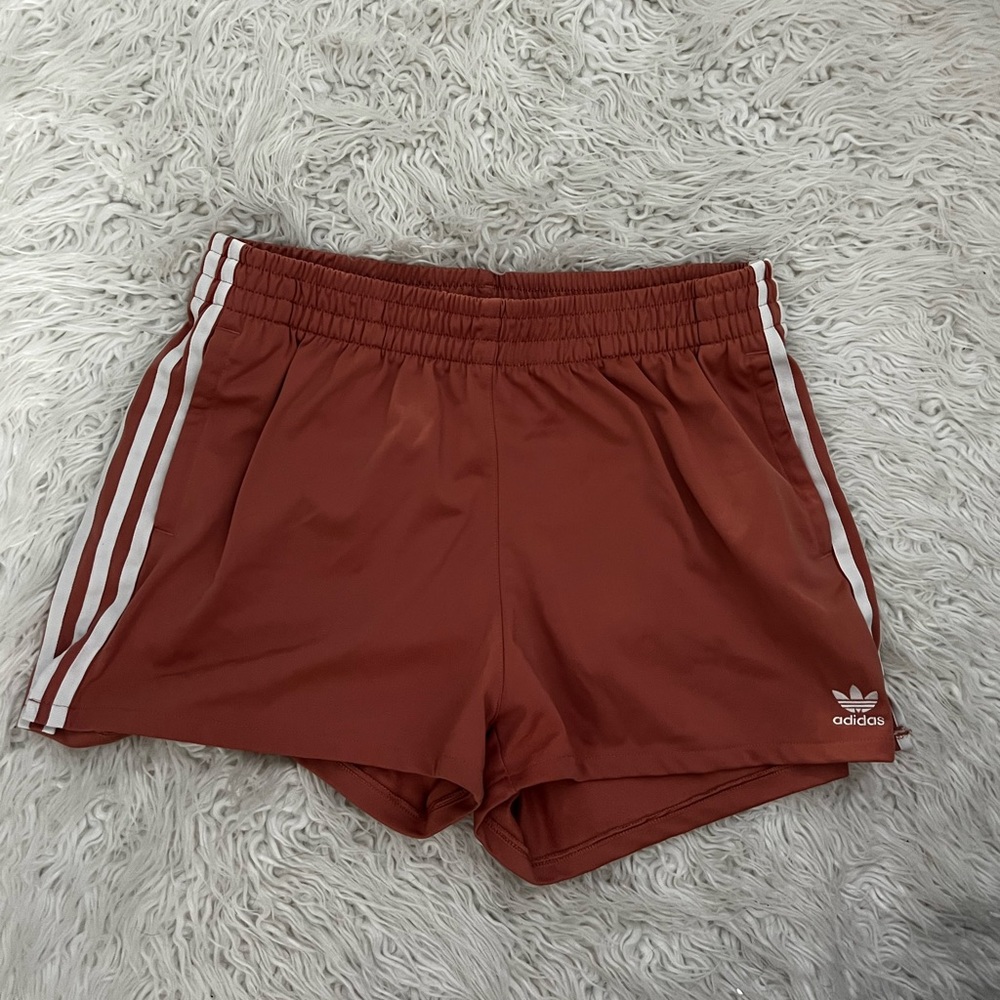 Coral Adidas Track shorts